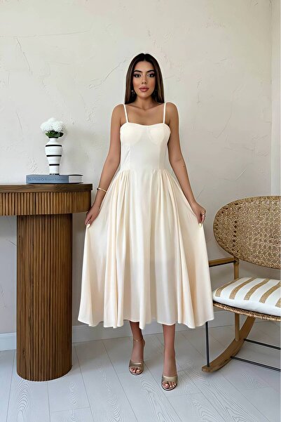 1way Soft Cream-Colored Dress