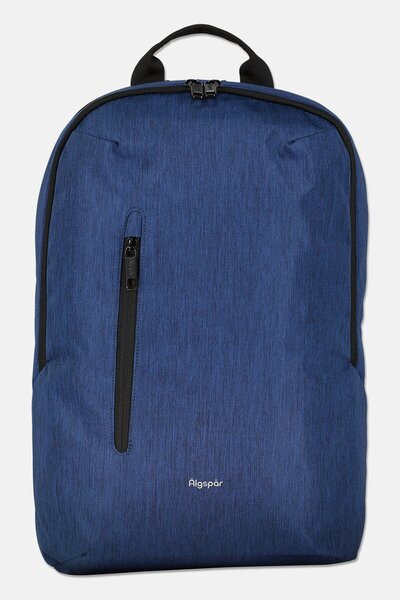 Algspar Men Brand Logo Backpack, Navy