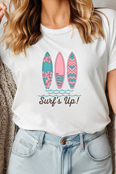 Sarah's Boutique Women's T-shirt – 100% cotton – Surfs Up