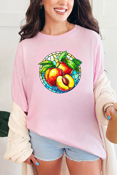 Sarah's Boutique Women's T-shirt – 100% cotton – Stained Peach
