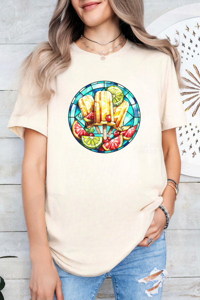 Sarah's Boutique Women's T-shirt – 100% cotton – Stained Popsicle