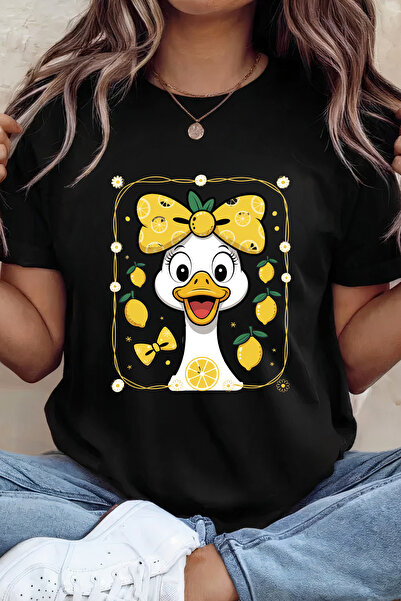 Sarah's Boutique Women's T-shirt – 100% cotton – Goose Lemon