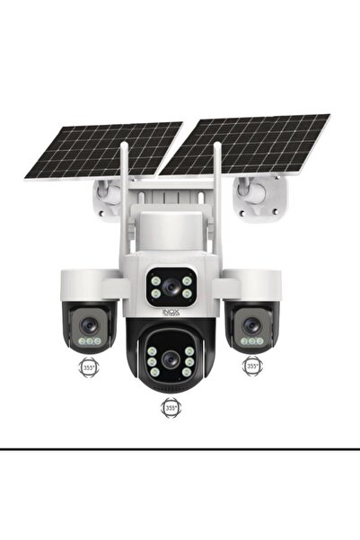 inox dijital KRNTEKNO İNOX X24 8MP 4K Ultra Geniş Açılı Panoramik Solar 4G Gü...
