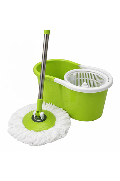 GENERAL Rotating Mop Bucket with Stainless Steel Pole - Plastic - Small Size