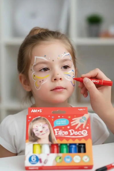 Miniso مجموعة أقلام تلوين الوجه من أموس مكونة من 6 قطع - مجموعة تلوين الوجه ص...