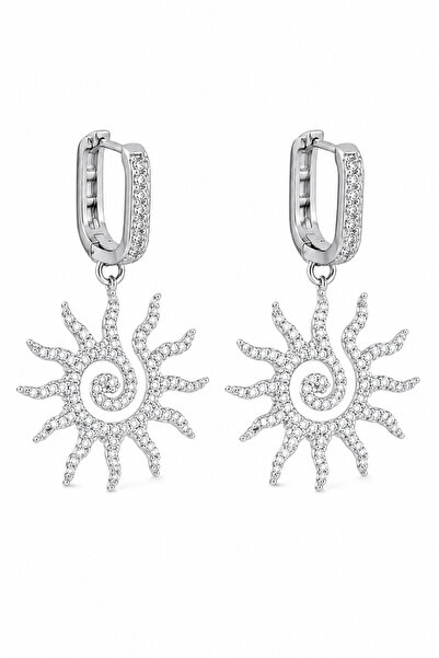 Jack Ferrero Summer new zircon stone women's steel earrings