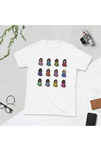Grafftee Clothing تي شيرت دريك سي إل بي مطبوع للجنسين مقاس كبير