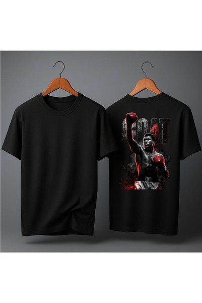 EFEVRA Goat Muhammad Ali Printed Oversized T-Shirt