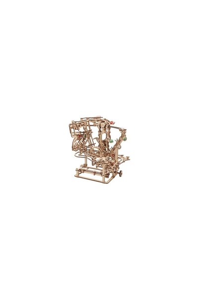Ugears 3D Puzzle, Marble Run Chain Hoist, Ugears, wood, 400 pieces
