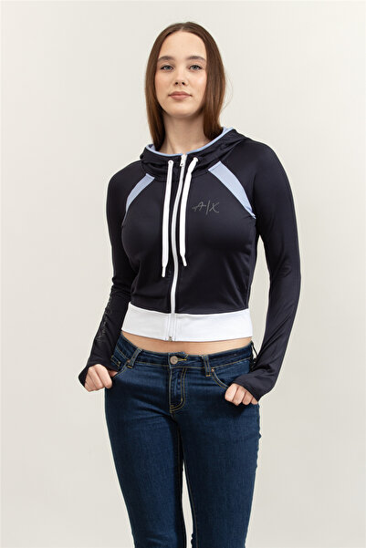 Armani Exchange Kadın Bisiklet Yaka Sweatshirt Gri