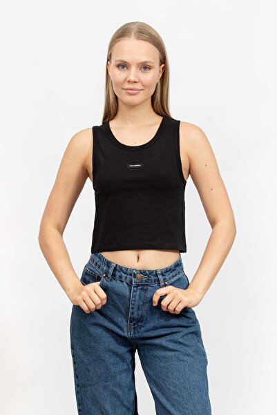 Karl Lagerfeld Kadın Askılı T-Shirt Siyah