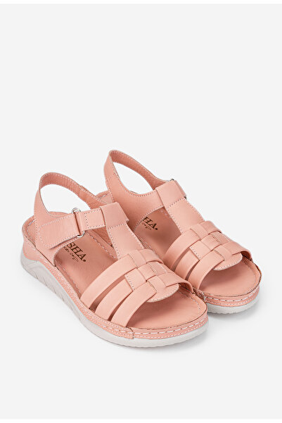 Dasha Women's Sandals made of powder pink Leather