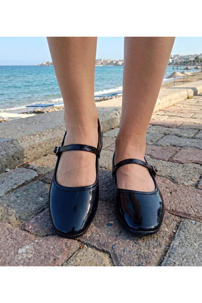 bitangosu Women's Black Casual Comfortable Ballerinas