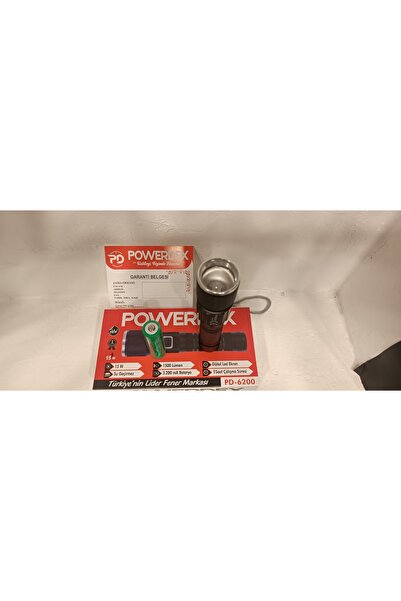 powerdex Pd-6200 15W 1500 Lümen Dijital Ekran & Zommlu Profesyonel El Feneri