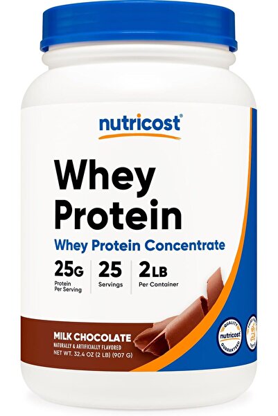 Nutricost Whey Protein Concentrate (Chocolate) 2LBS - Gluten Free & Non-GMO