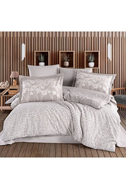 Hobby home collection Velura Stone double bed linen, Hobby Home, Poplin perca...