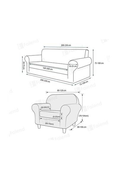 elyar Jacquard 3 3 1 1 Elastic Sofa Cover | Elastic Sofa Cover | Sofa Cover Set