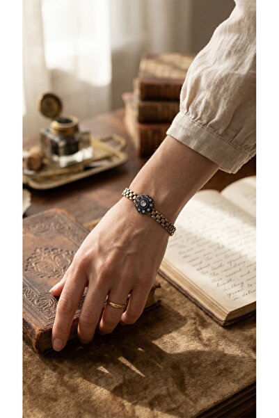FAYRA ACCESSORIES Zircon Stone Rose Miracle Handcuff Bracelet