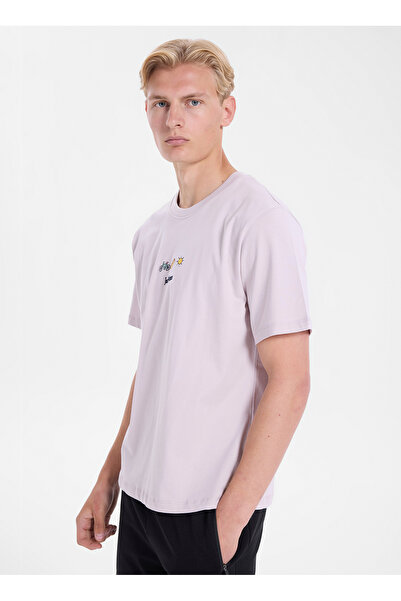 Jack & Jones Lila Erkek Regular Fit Nakışlı T-Shirt 12306243 JORDESTINATION T...