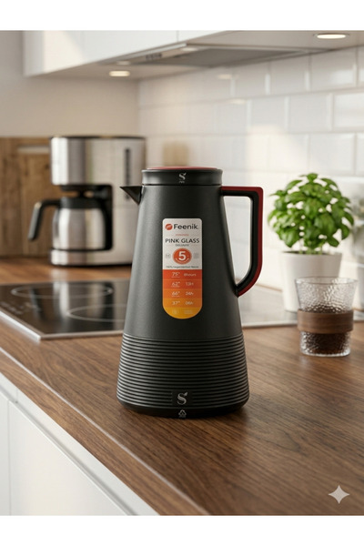 Mony moon Feenik Deluxe Hot & Cold Thermal Mug - Tea & Coffee - Matte Black -...