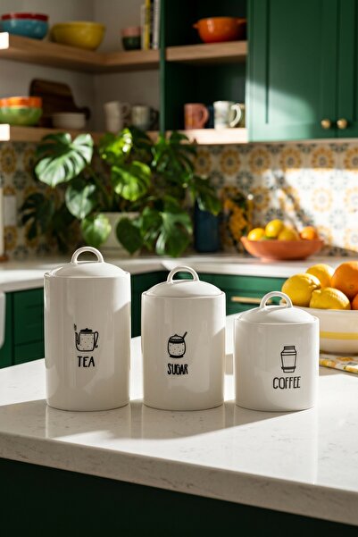 ACAR Corey 3-Piece Porcelain Jar Set