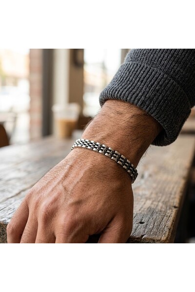 PİGADO 316L Stainless Steel Men's Bracelet 6 mm
