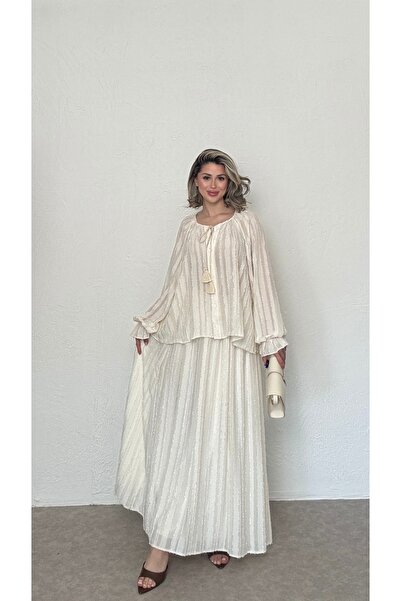 Nesil Oversize Blouse and Skirt Set