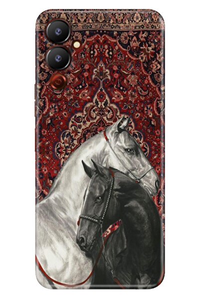 TECNO Pova Neo 2 Kılıf Ottoman Horse Temalı Desenli Darbe Emici Silikon