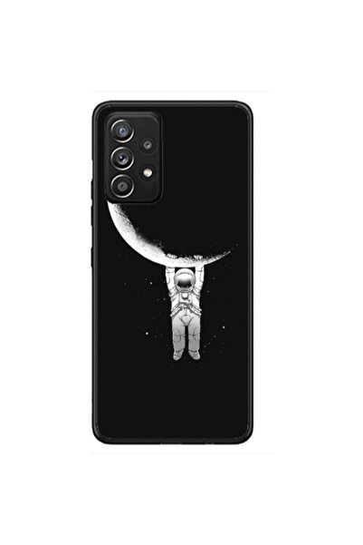 Other Samsung A53 Swinging on the moon Black Glossy Θήκη