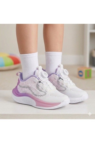 bambino kids shoes حذاء رياضي لتقويم العظام للأطفال من LILA باللون الأبيض مع ...