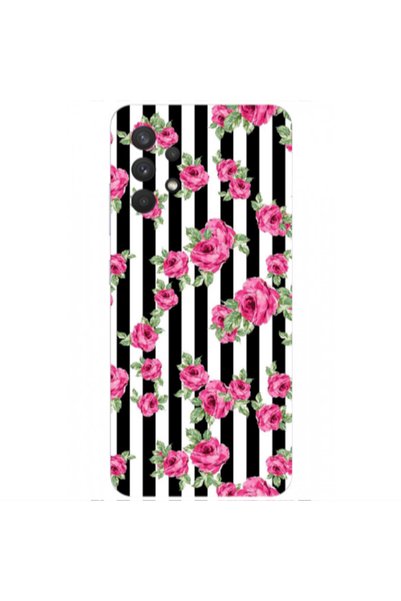 Other Samsung A32 5G Roses and black line Transparent Silicone TPU Θήκη