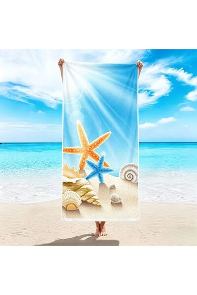 KMT Beach Towel with Printed , Dimensions 180×100cm, Fast Absorbent Material,...