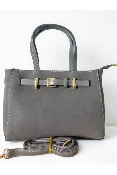 Aura Collection Online Omuz ve El Çnatası Çıkarılabilir Askılı Süet - Velluto