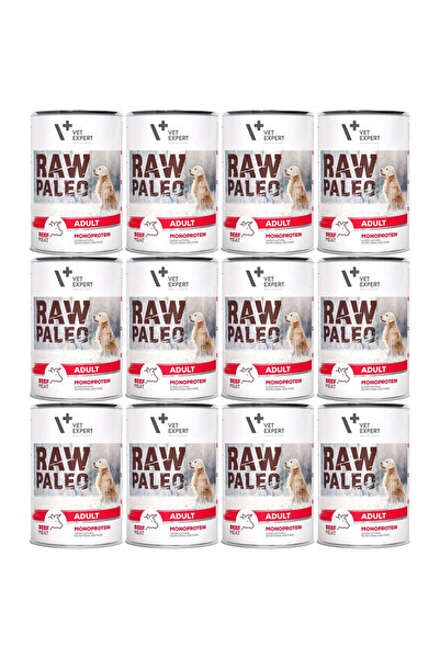 Raw Paleo VetExpert Carne de vită Adult Conservă 12x400g