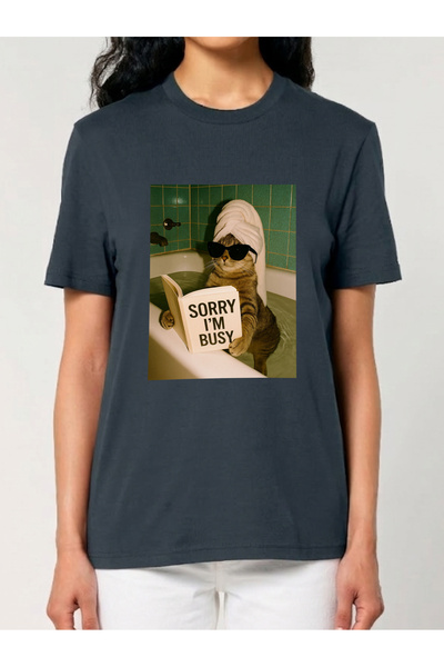 Cu Pisici Tricou din bumbac organic Premium - Scuze, am prea mult de lucru, U...