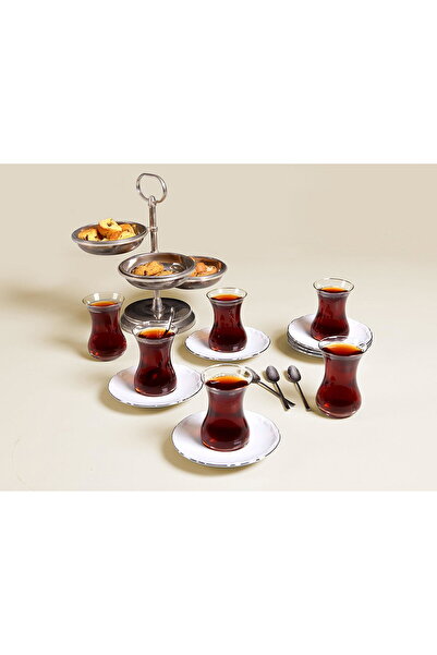 Porland Platinum 12 Piece Tea Set for 6 People