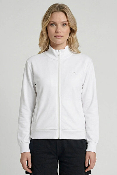 hummel Pulse Female Zippered White Women's Sweatshirt 922423-9001