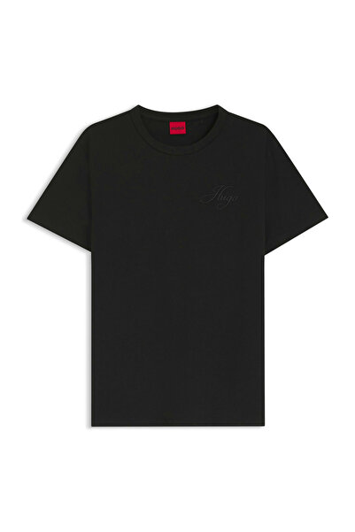 HUGO Siyah Kadın Logo Baskılı T-Shirt 50561233