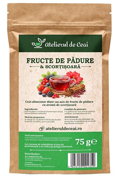 atelierul de ceai Ceai fructe de pădure - infuzie aromată cu scorțișoară