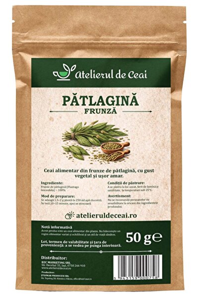atelierul de ceai Ceai de frunze de pătlagină
