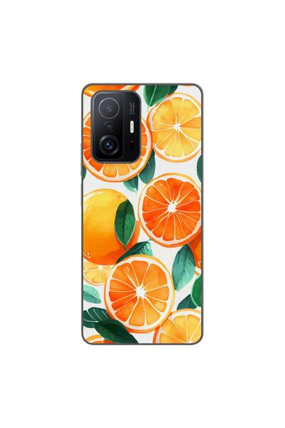 OEM Case compatible with Xiaomi Mi 11T, Mi 11T Pro Silicon Gel Tpu Model Oranges