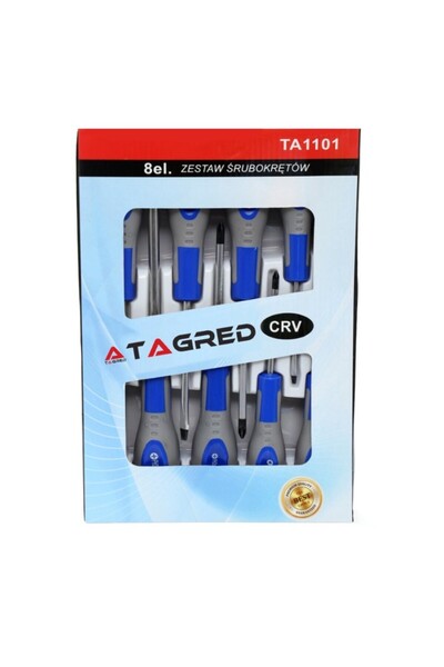 Tagred Professional Set of 8 screwdrivers, Tagred TA1101, with magnetic tip