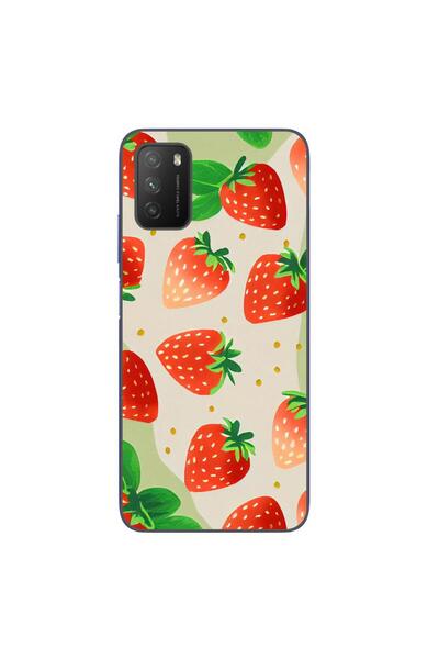 OEM Husa compatibila cu Xiaomi Poco M3 Silicon Gel Tpu Model Capsuni Pattern