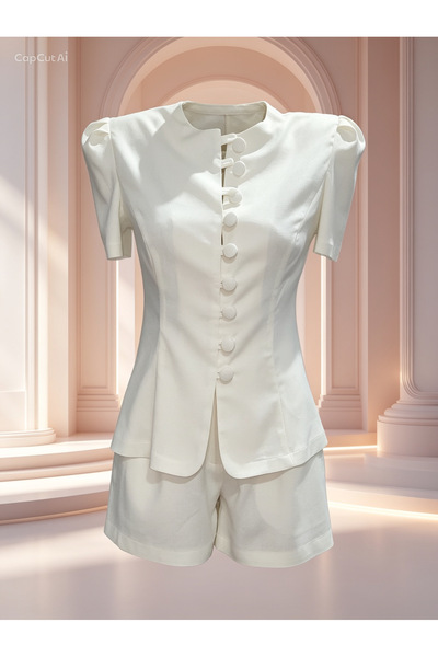 Atelier Carmen Babes Two-piece linen Top Bottom Set