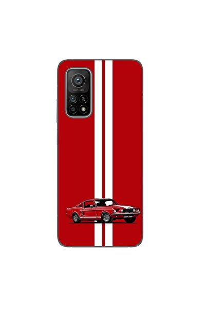 OEM Case compatible with Xiaomi Mi 10T Pro 5G Silicon Gel Tpu Model Red Mustang