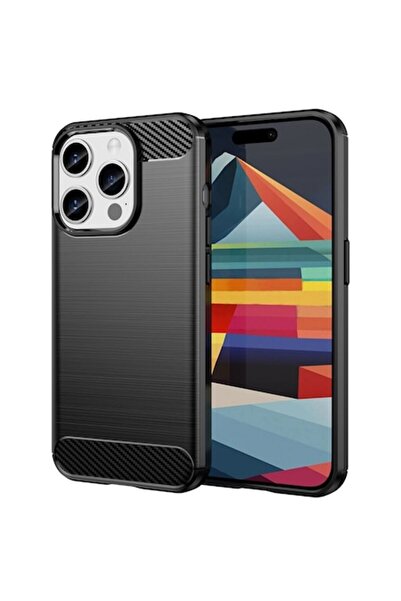 Techsuit Case for iPhone 16 Pro - Carbon Silicone - Black