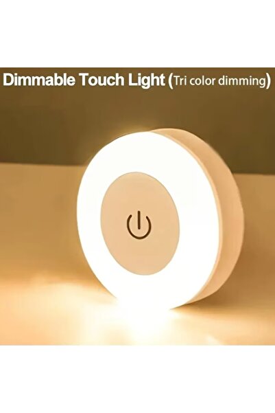 Generic LED Night Light with Touch Control, 3 Colour Modes, Magnetic Base, USB Rechargeable, Dimmable