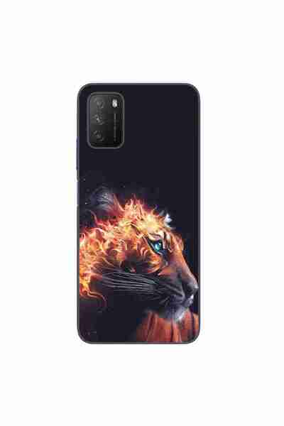 OEM Case compatible with Xiaomi Poco M3 Silicon Gel Tpu Flameborn Tiger Pattern