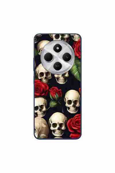 OEM Case compatible with Xiaomi Redmi 14C Silicon Gel Tpu Pattern Skulls and ...