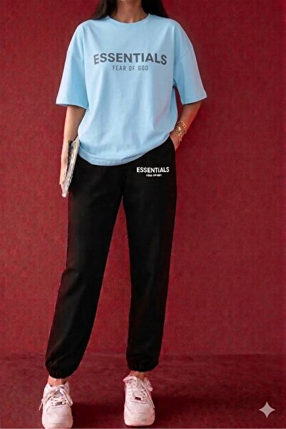 SILATU Essentials Printed Tracksuit T-Shirt Set